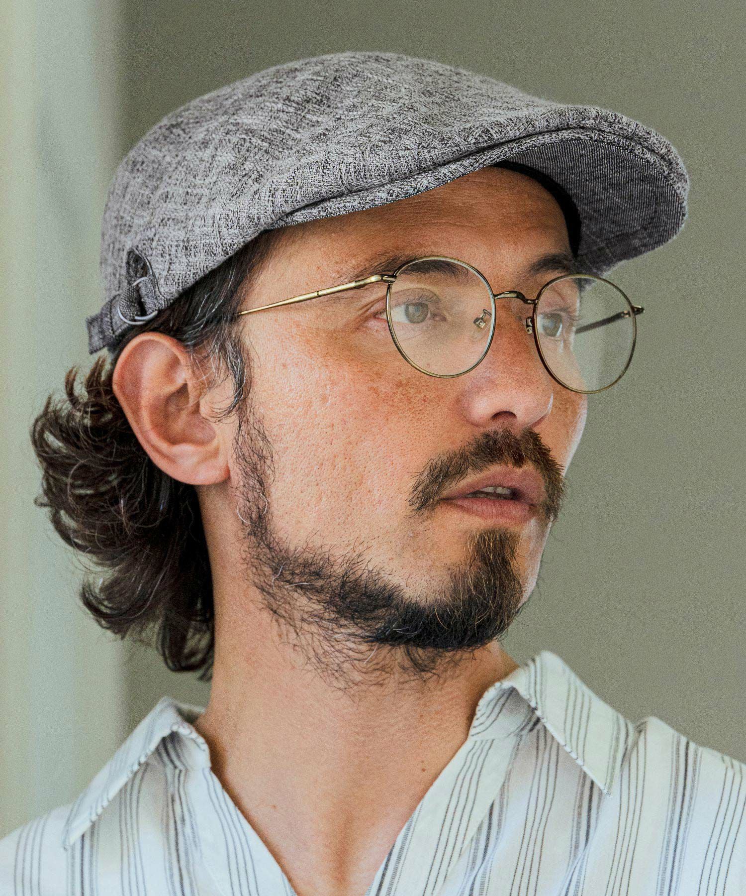 CAMBIO(カンビオ)】Polyester Canvas Hunting Cap ハンチング(NF-261