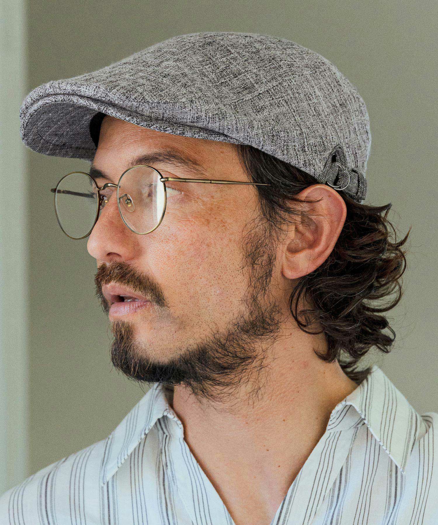CAMBIO(カンビオ)】Polyester Canvas Hunting Cap ハンチング(NF-261