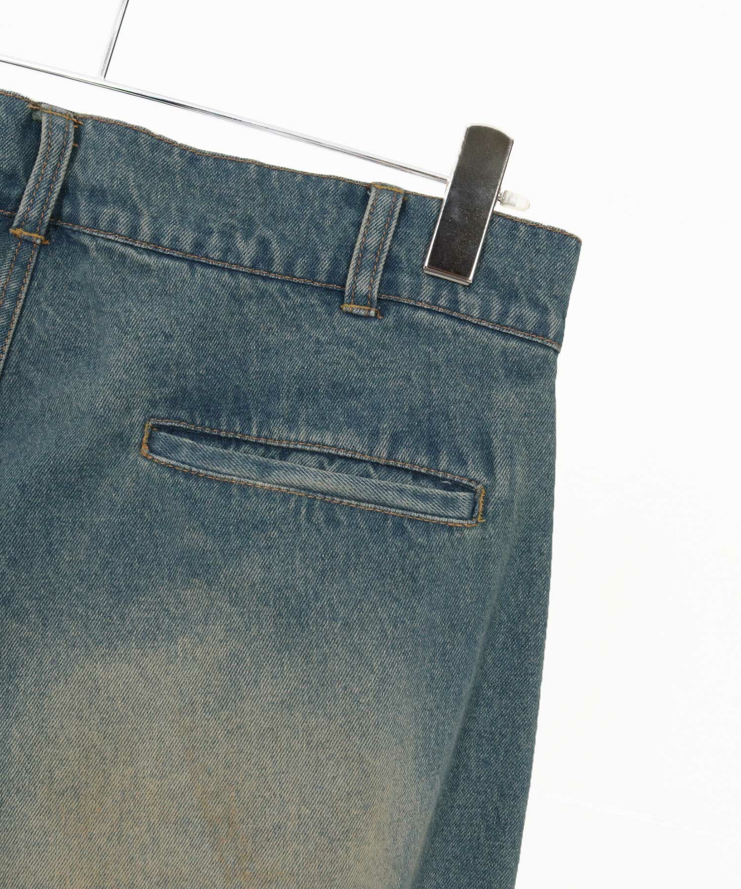 CAMBIO(カンビオ)】泥加工デニム1タックパンツ | CAMBIO カンビオ