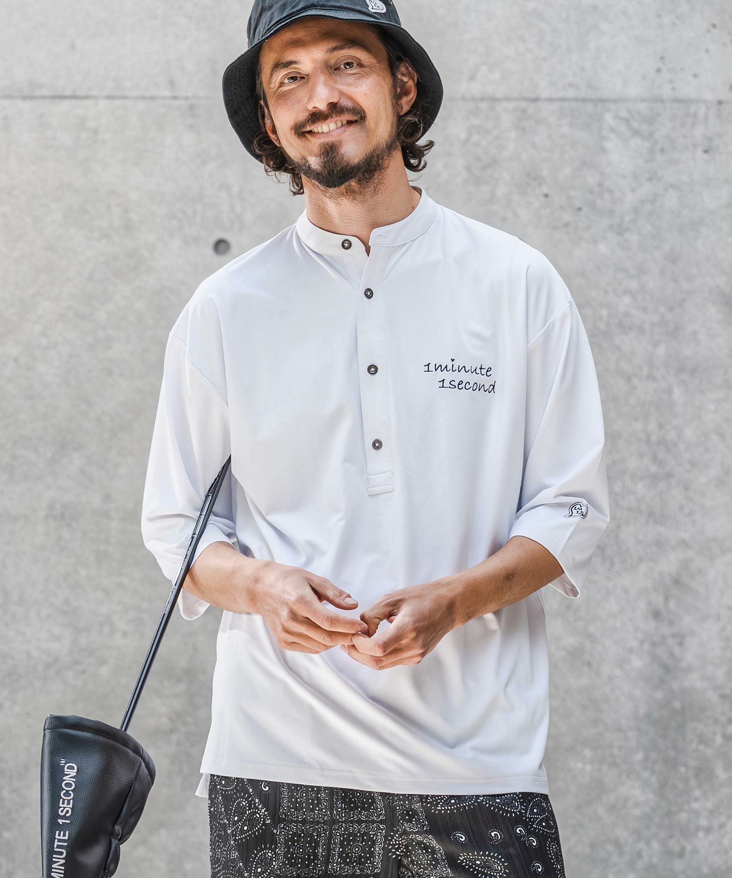 1minute 1second(ワンミニットワンセカンド)】high stretch knit half