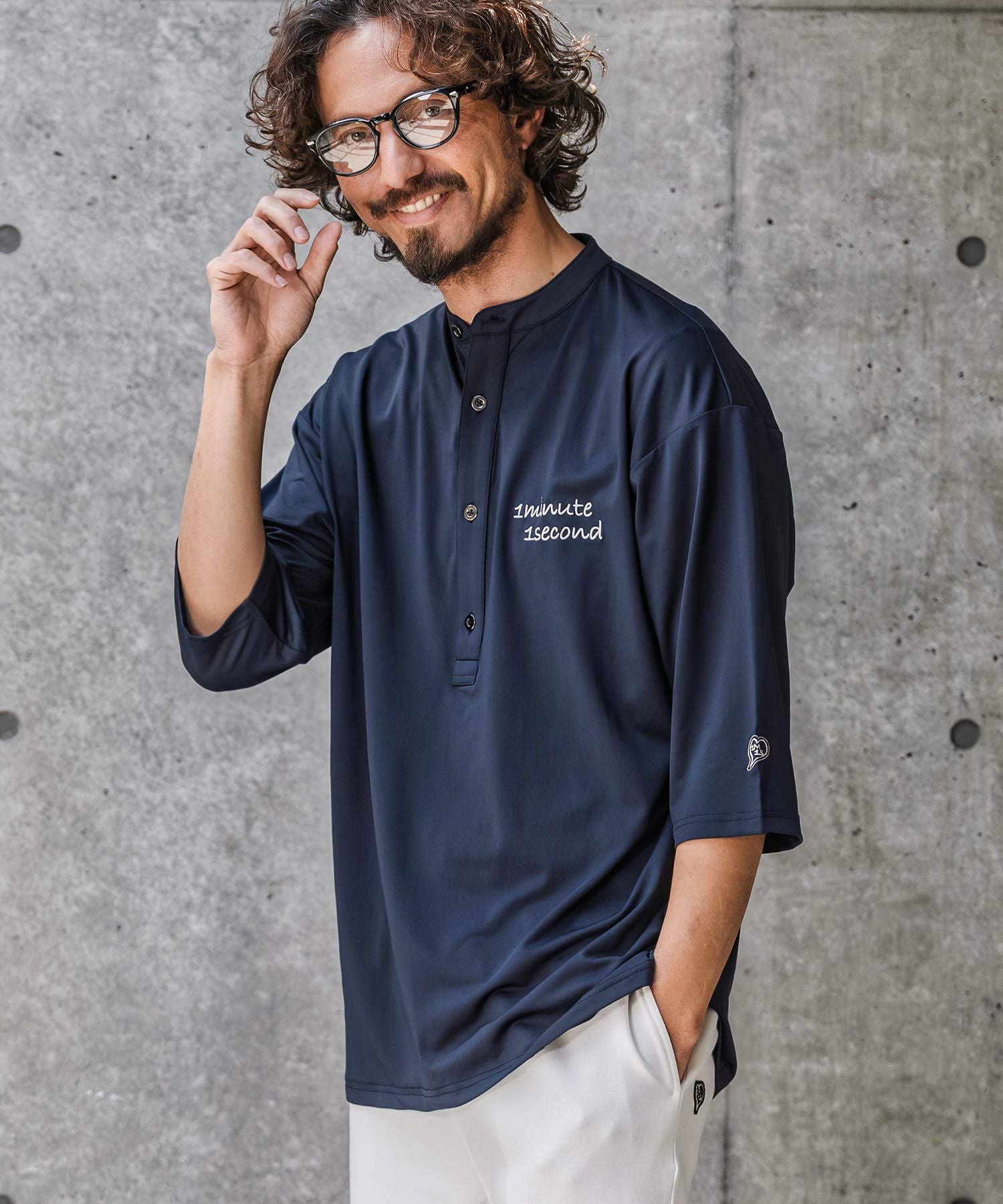 1minute 1second(ワンミニットワンセカンド)】high stretch knit half