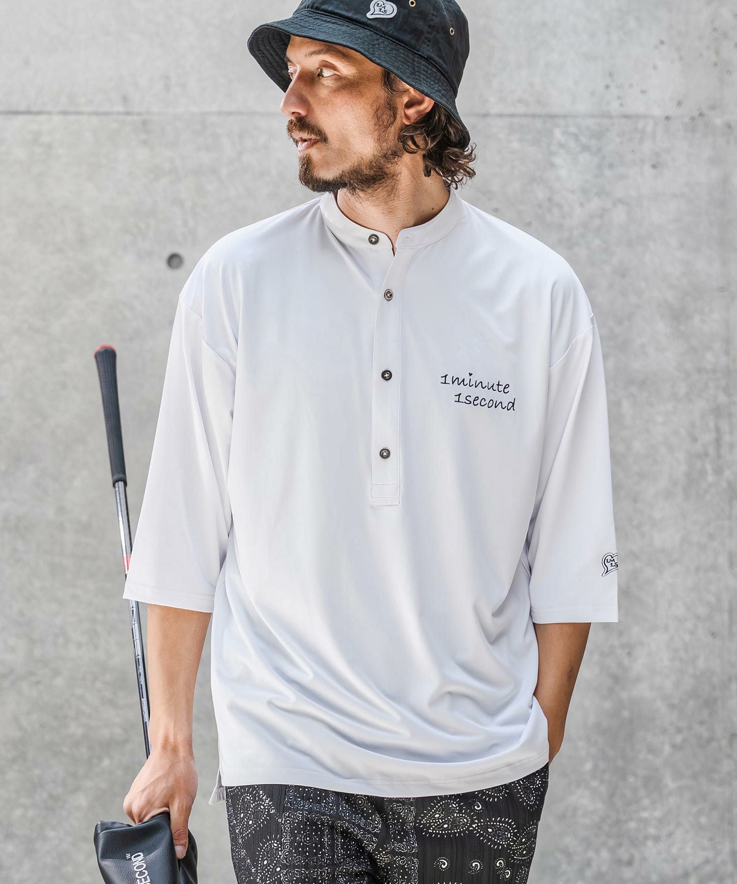 1minute 1second(ワンミニットワンセカンド)】high stretch knit half