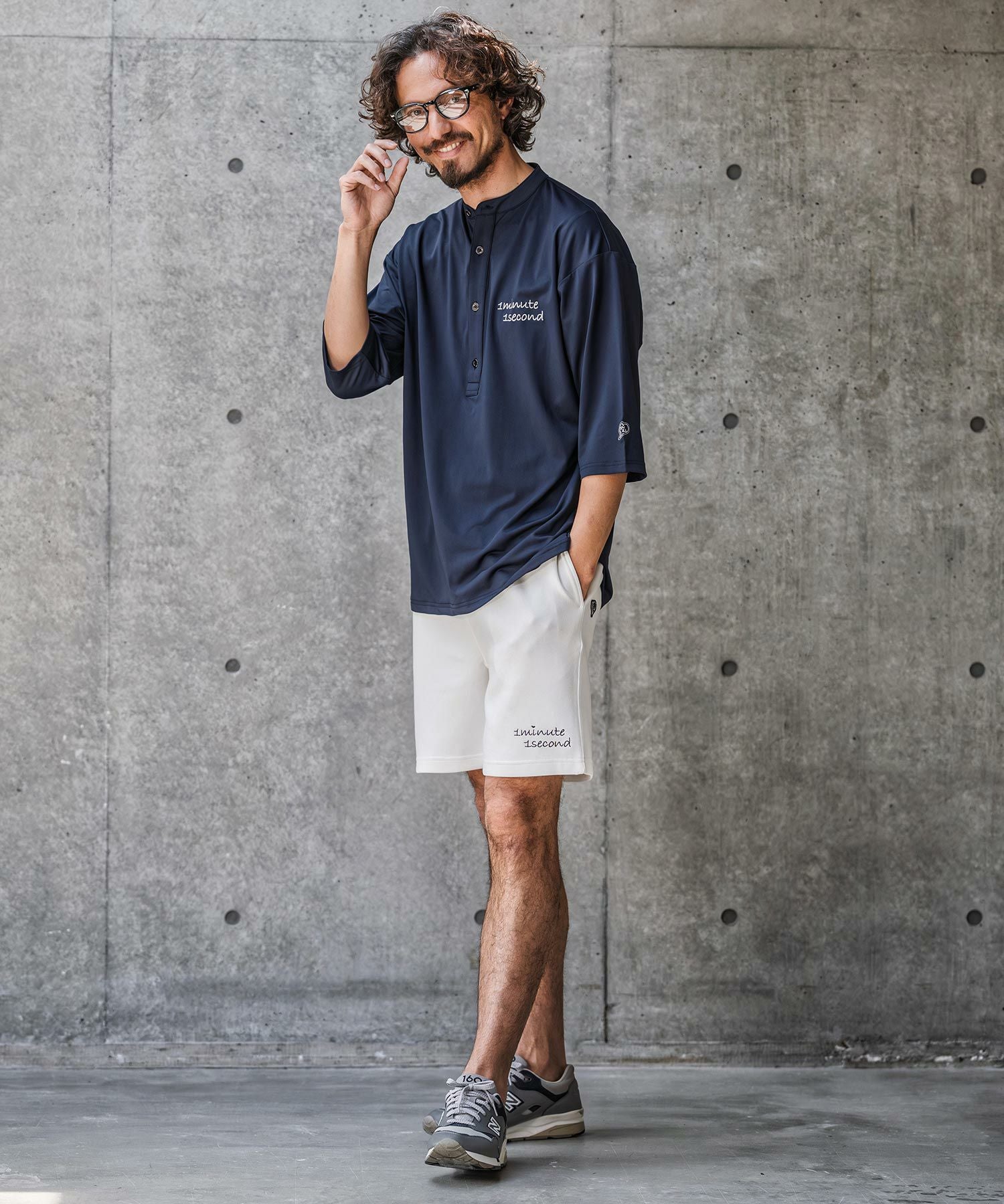 1minute 1second(ワンミニットワンセカンド)】high stretch knit half