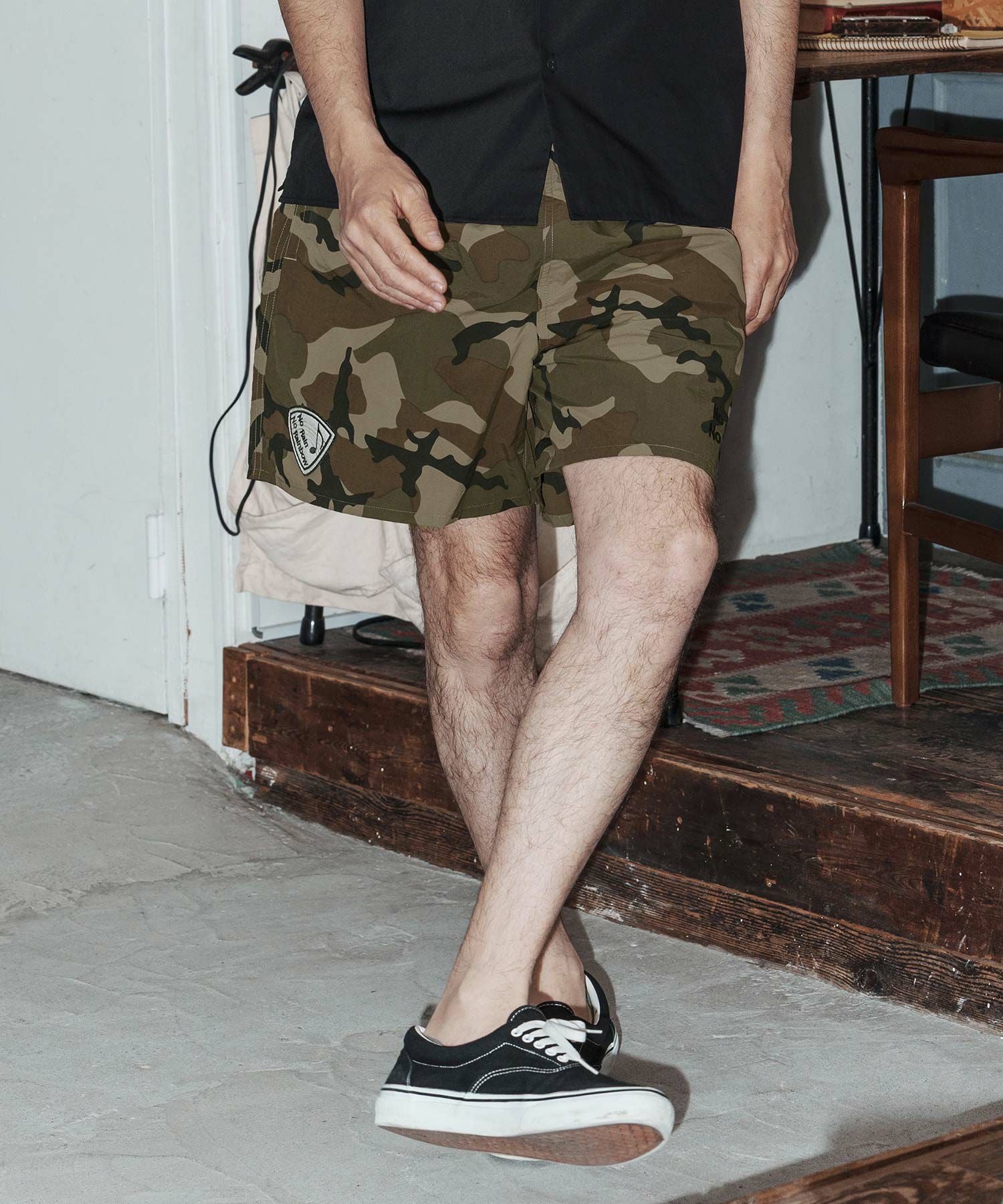 No Rain No Rainbow(ノーレインノーレインボー)】nylon easy shorts