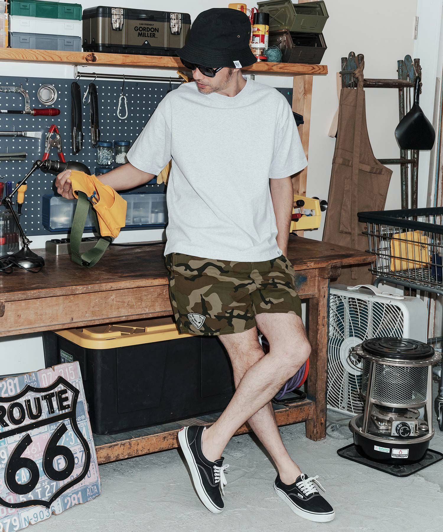 No Rain No Rainbow(ノーレインノーレインボー)】nylon easy shorts