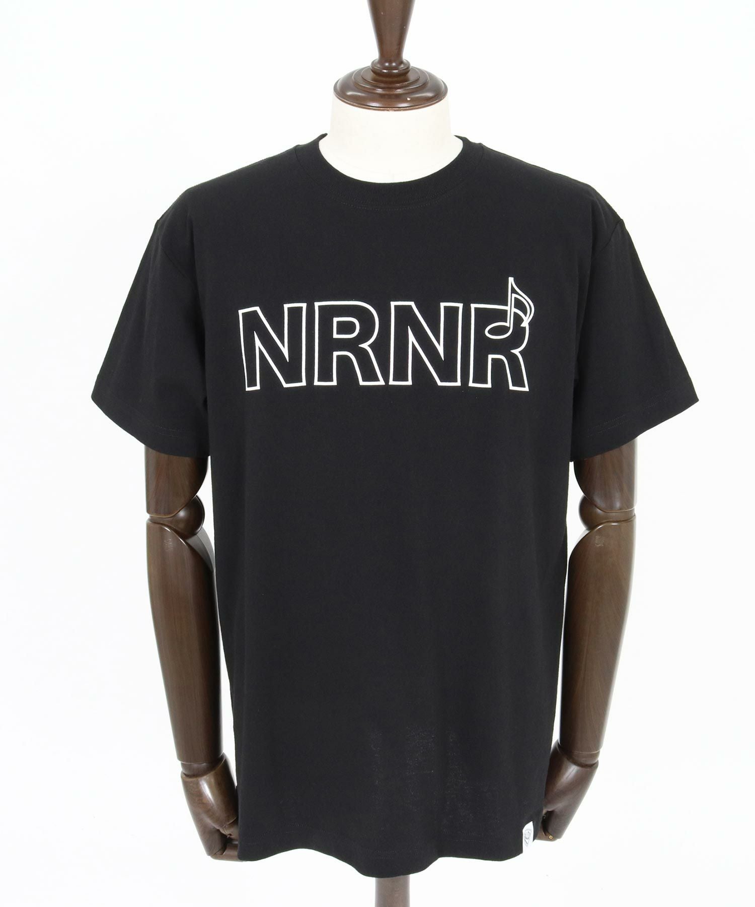 No Rain No Rainbow(ノーレインノーレインボー)】NRNR printed T-shirt