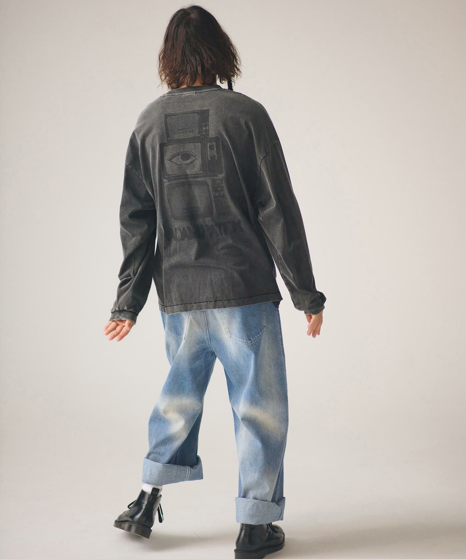 ADAM PATEK(アダムパテック)】aged finish denim pant デニムパンツ