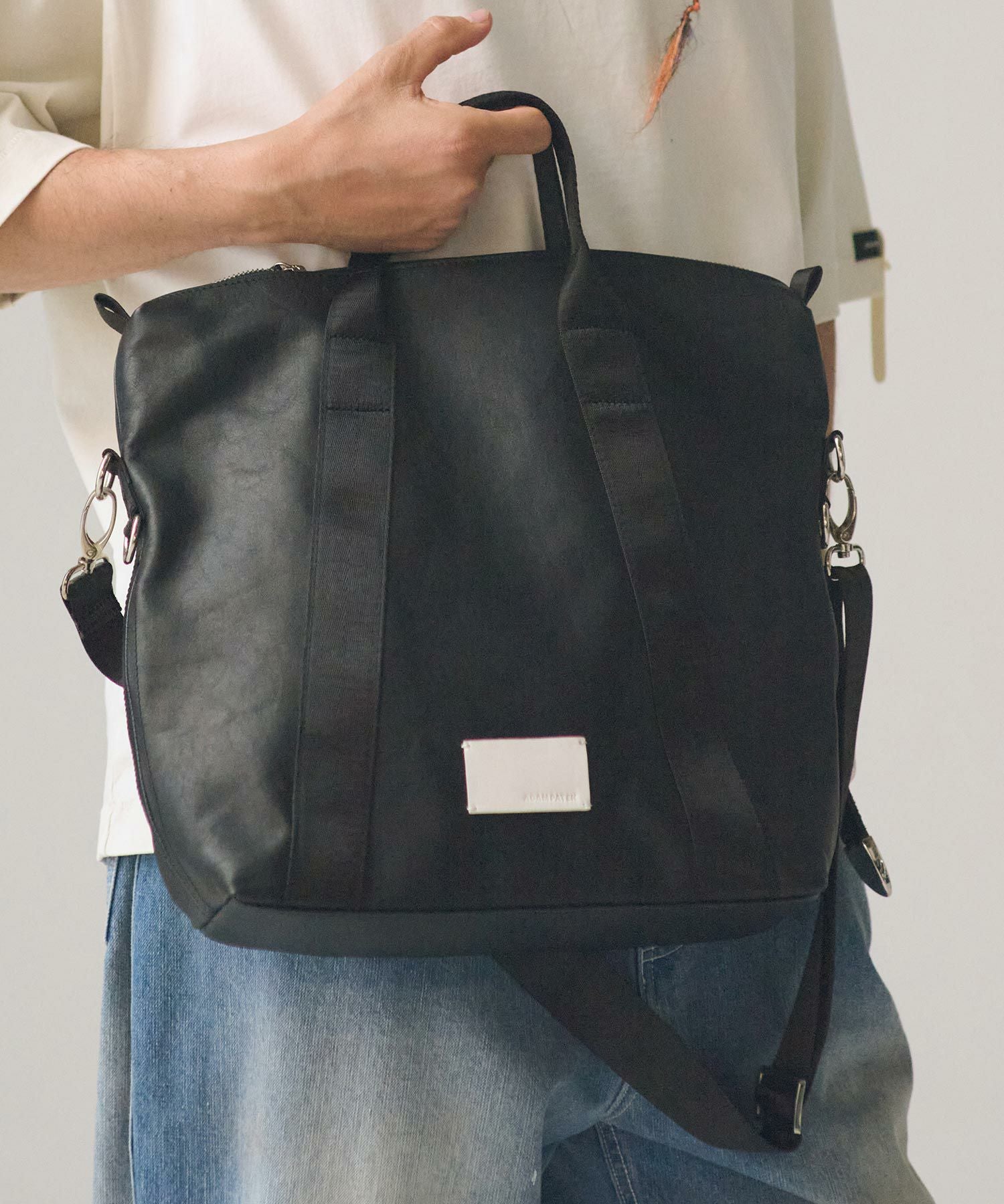 ADAM PATEK(アダムパテック)】water repellent leather medium 2way