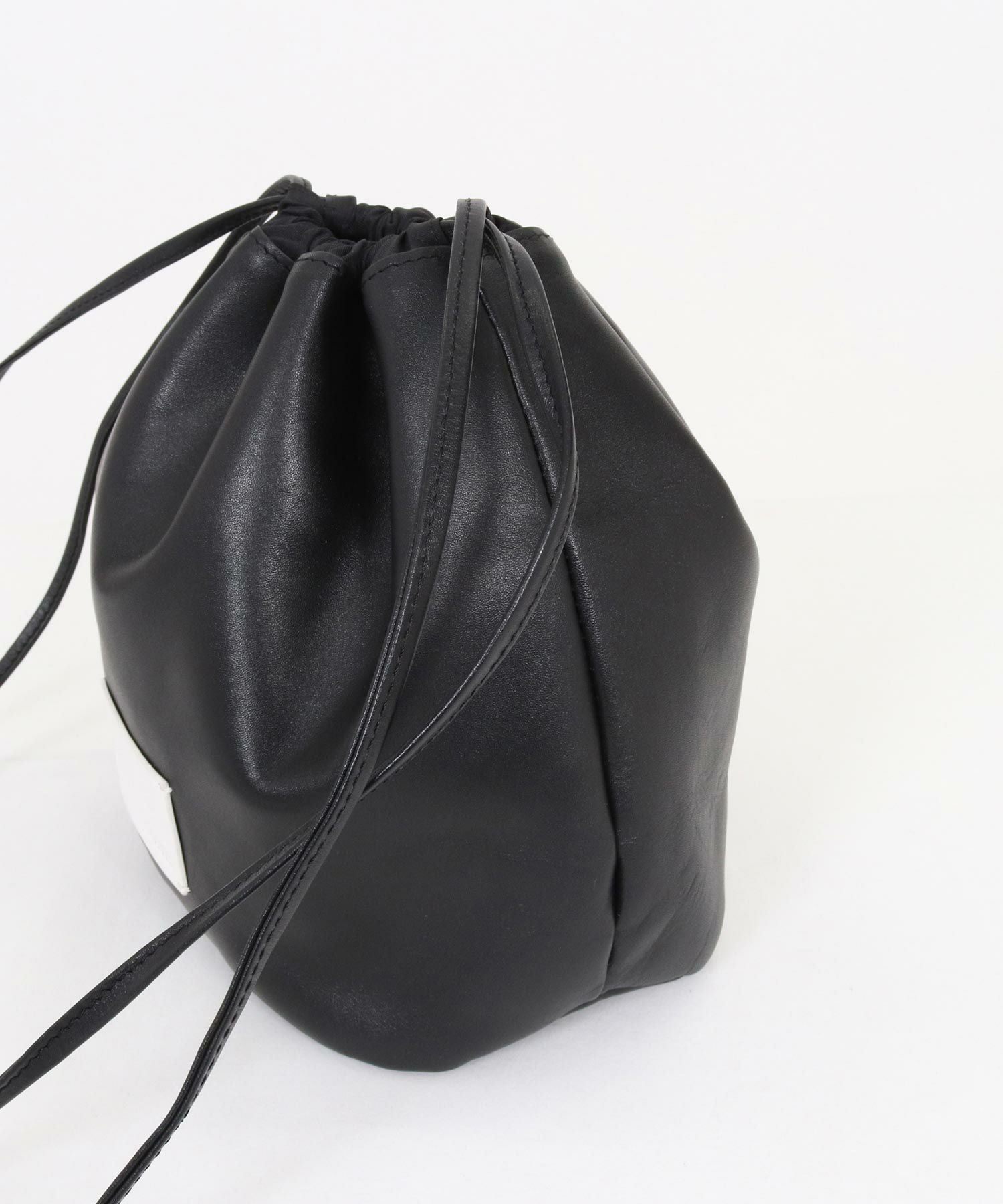 ADAM PATEK(アダムパテック)】water repellent leather drawstring bag