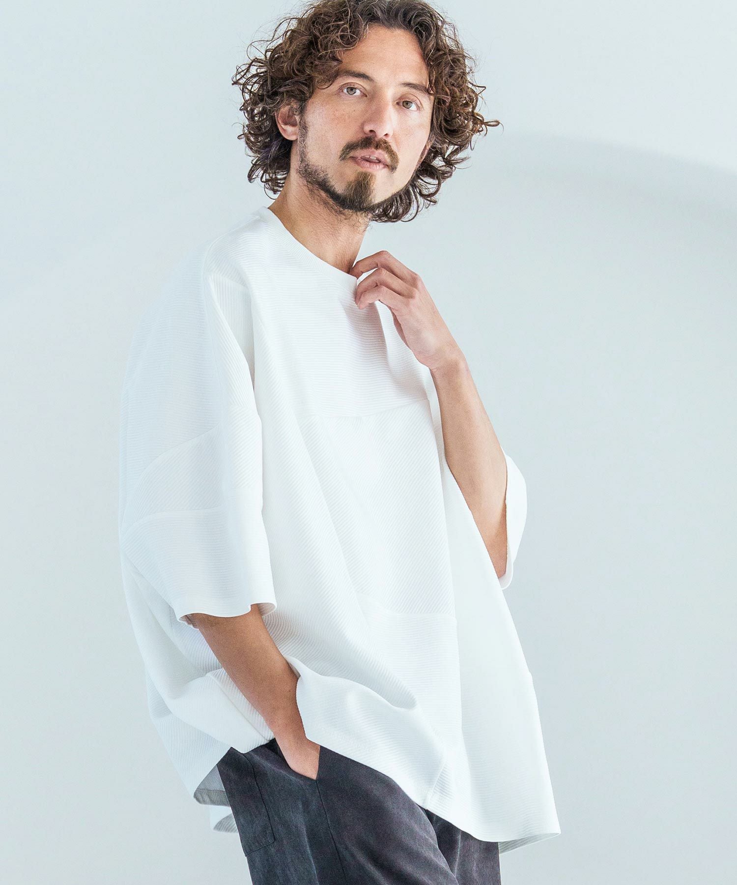 Magine(マージン)】Knit Look Crazy Pattern Relax Fit T-Shirt