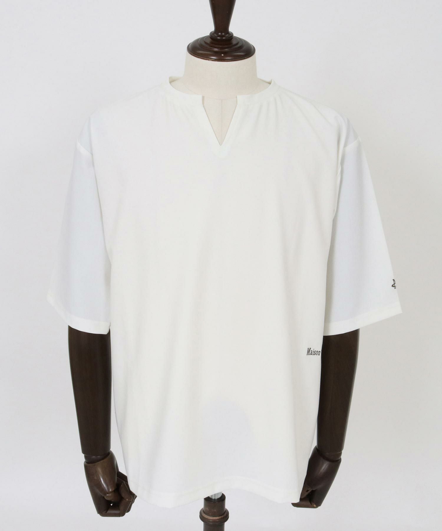 Maison code 13(メゾンコードサーティーン)】stretch oxford pullover