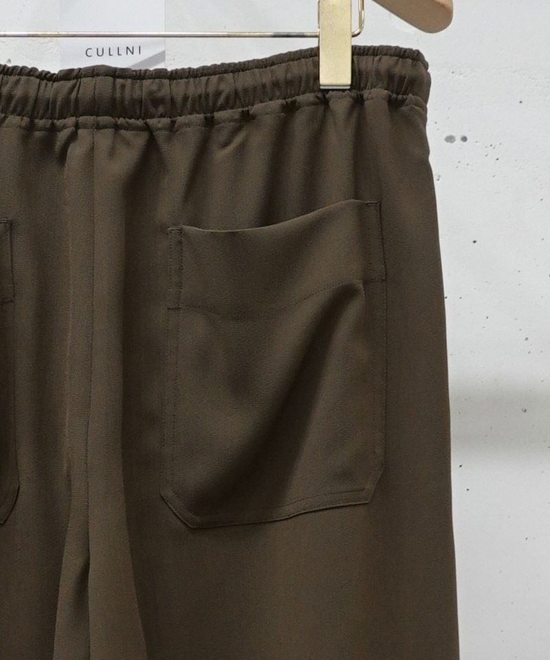 30%OFF【CULLNI(クルニ)】Dry Stretch Cloth Extra Wide Drawstring