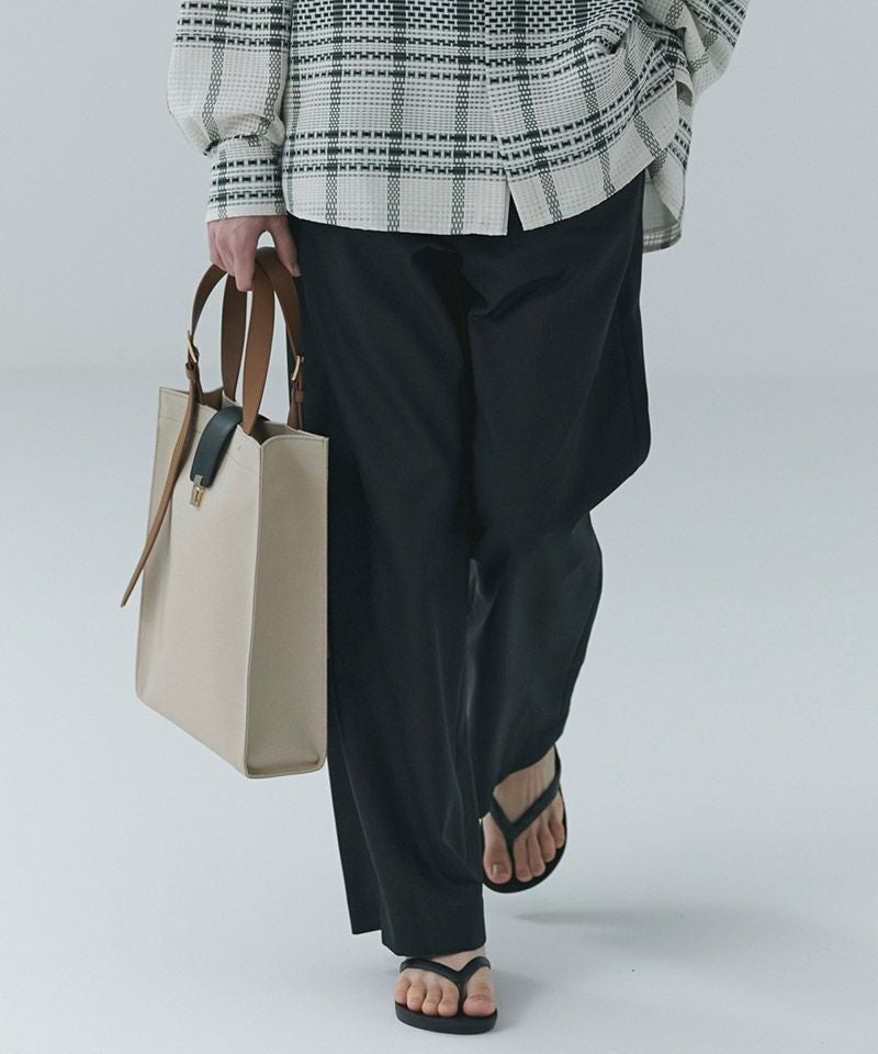 50%OFF【CULLNI(クルニ)】Sheer Check Cloth 1Tuck Relux Pant