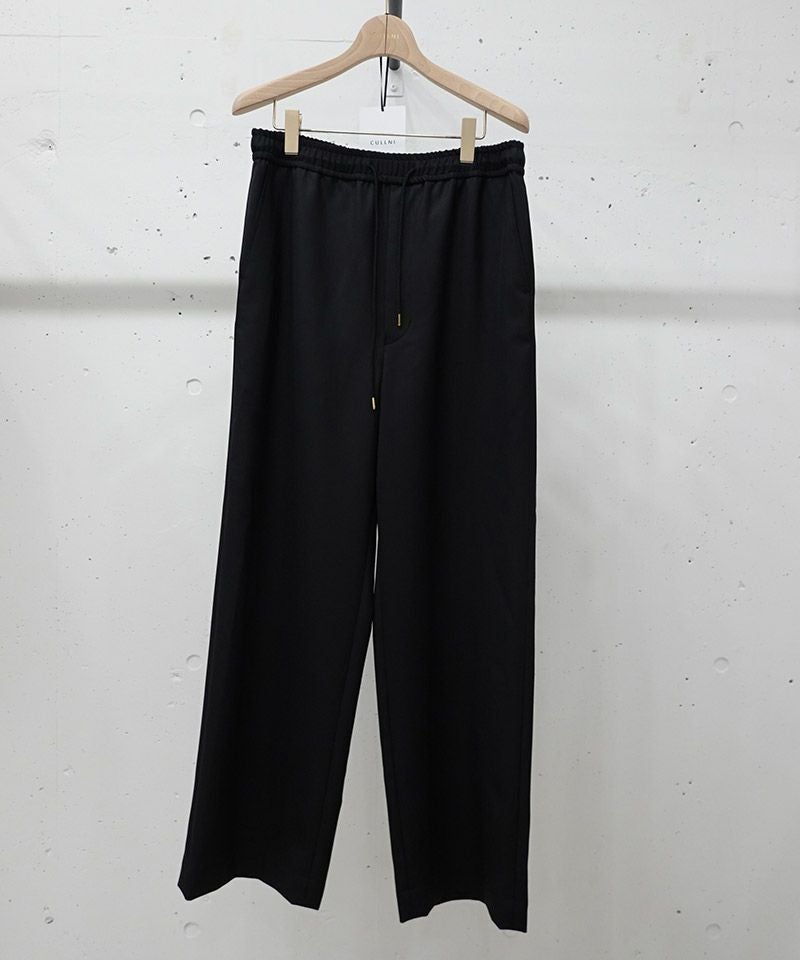 30%OFF【CULLNI(クルニ)】Dry Gabardine Drawstring Wide Pants