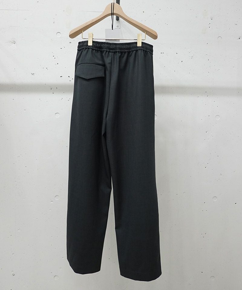 CULLNI(クルニ)】Dry Gabardine Drawstring Wide Pants リラックス