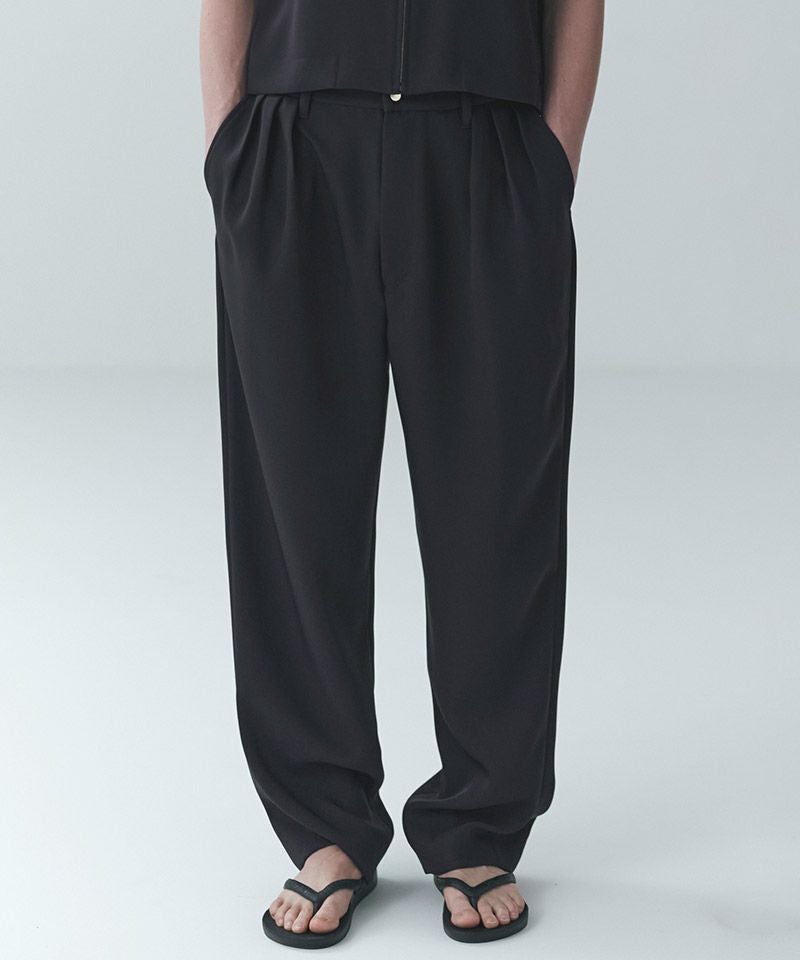 CULLNI(クルニ)】Dry Double Cloth 3Tuck Semi Wide Pant セミワイド