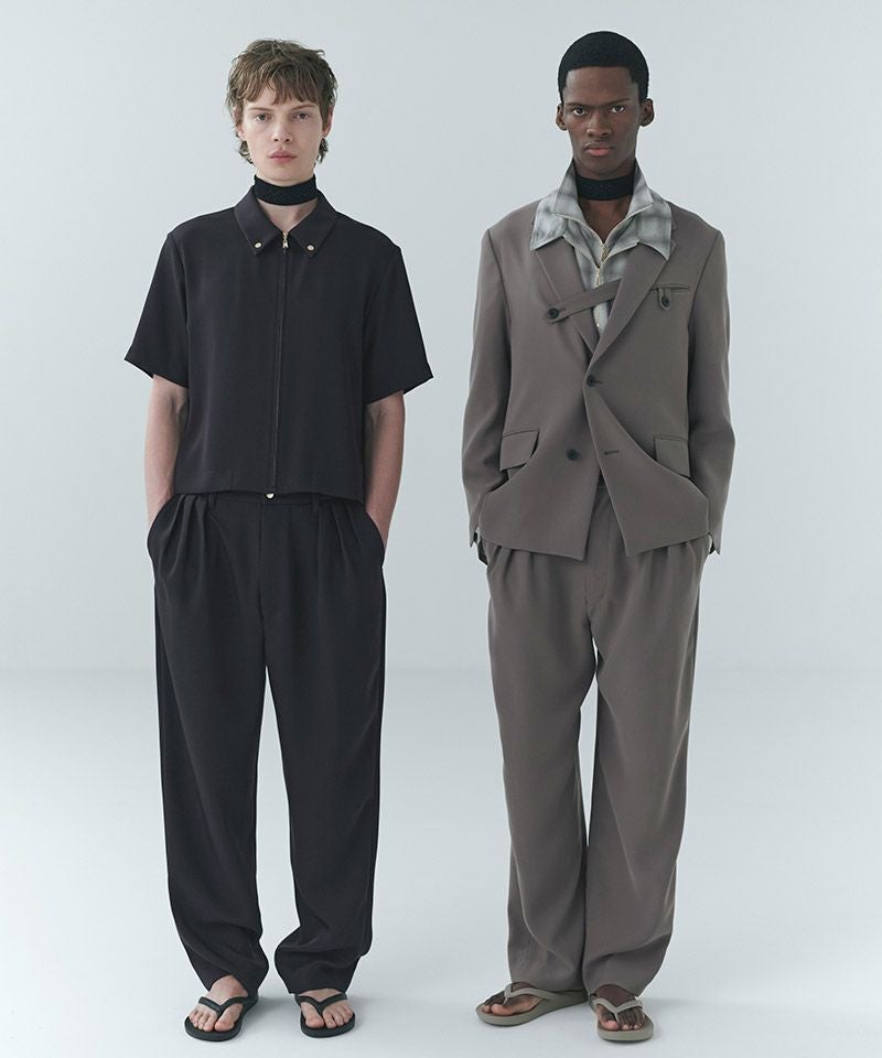 30%OFF【CULLNI(クルニ)】Dry Double Cloth 3Tuck Semi Wide Pant