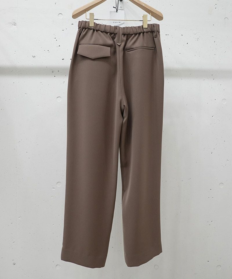 CULLNI(クルニ)】Dry Double Cloth 3Tuck Semi Wide Pant セミワイド