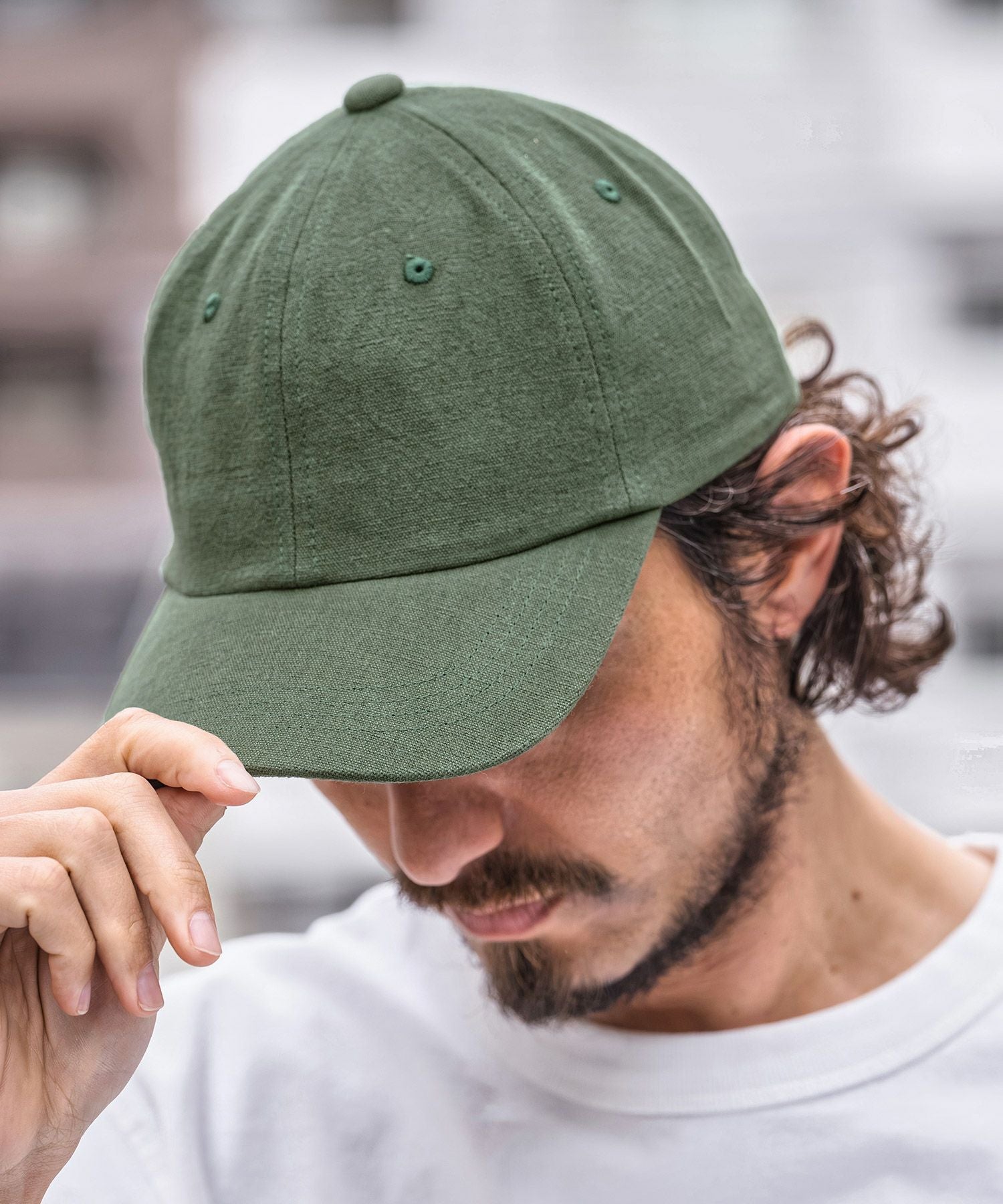 CAMBIO(カンビオ)】Cotton Linen Washer Cap キャップ(OP-261-BO007