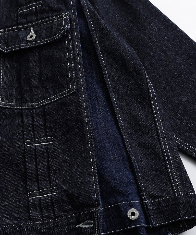 FDMTL(ファンダメンタル)】 FLARE DENIM JACKET RINSE デニム