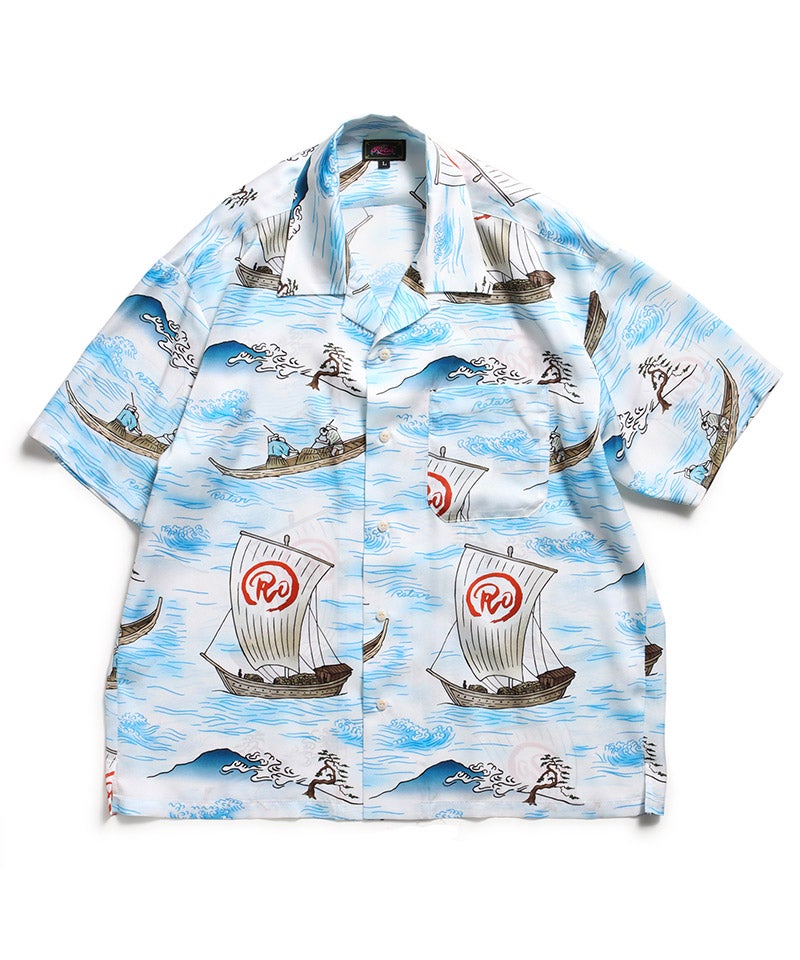 ROTAR(ローター)】Ocean Current Aloha Shirt アロハシャツ(rt2634005