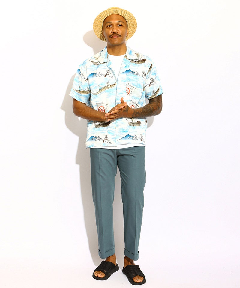 ROTAR(ローター)】Ocean Current Aloha Shirt アロハシャツ(rt2634005