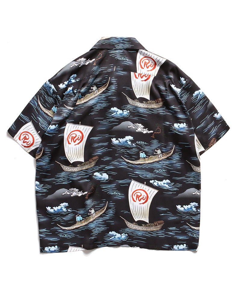 ROTAR(ローター)】Ocean Current Aloha Shirt アロハシャツ(rt2634005