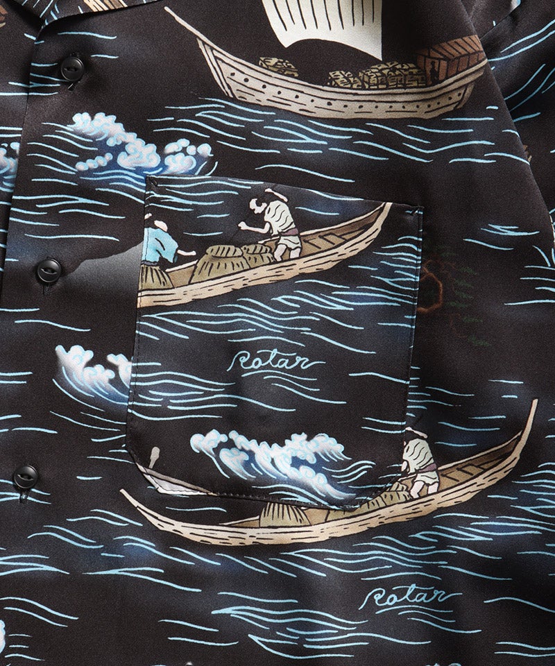ROTAR(ローター)】Ocean Current Aloha Shirt アロハシャツ(rt2634005