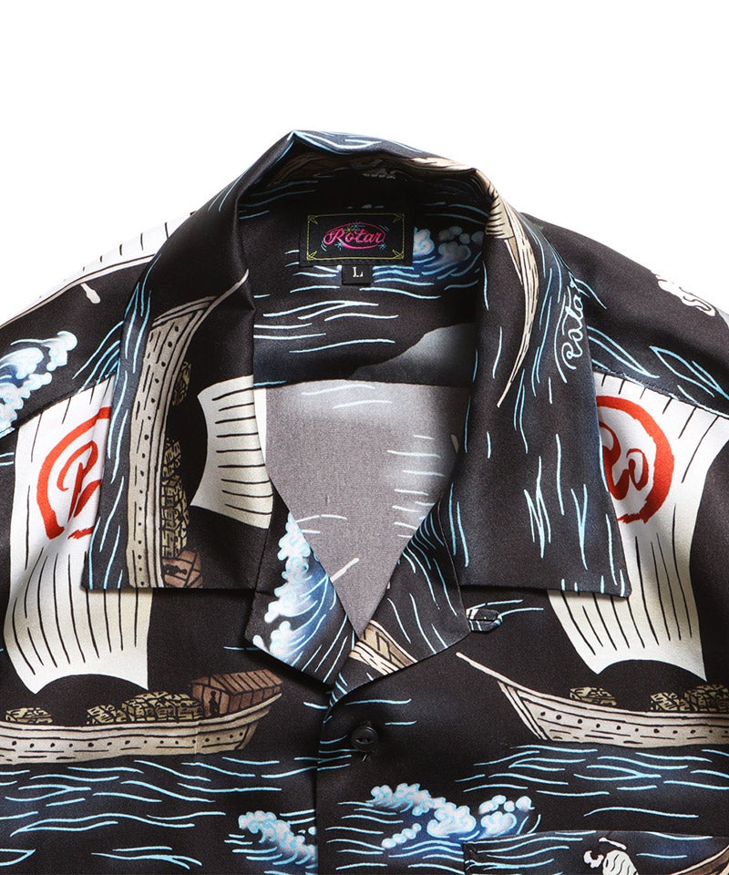 ROTAR(ローター)】Ocean Current Aloha Shirt アロハシャツ(rt2634005