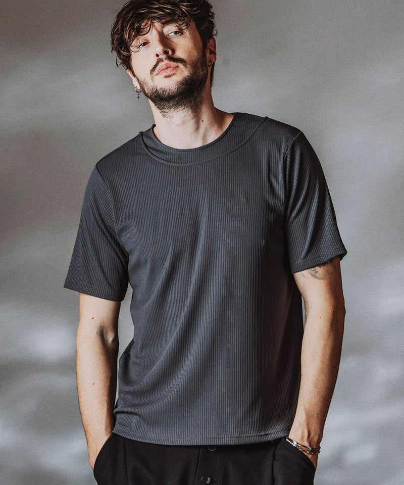NO ID.(ノーアイディー)】ﾚｲﾔｰﾄﾞﾈｯｸPO Tシャツ(858006-466T) | CAMBIO