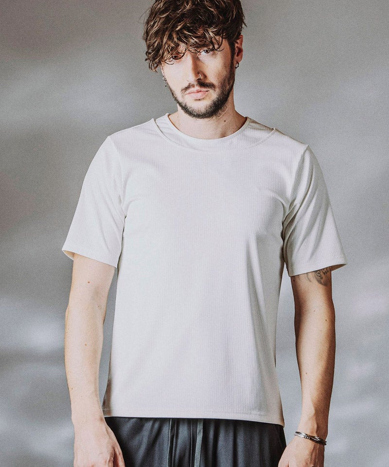 20%OFF【NO ID.(ノーアイディー)】ﾚｲﾔｰﾄﾞﾈｯｸPO Tシャツ(858006-466T