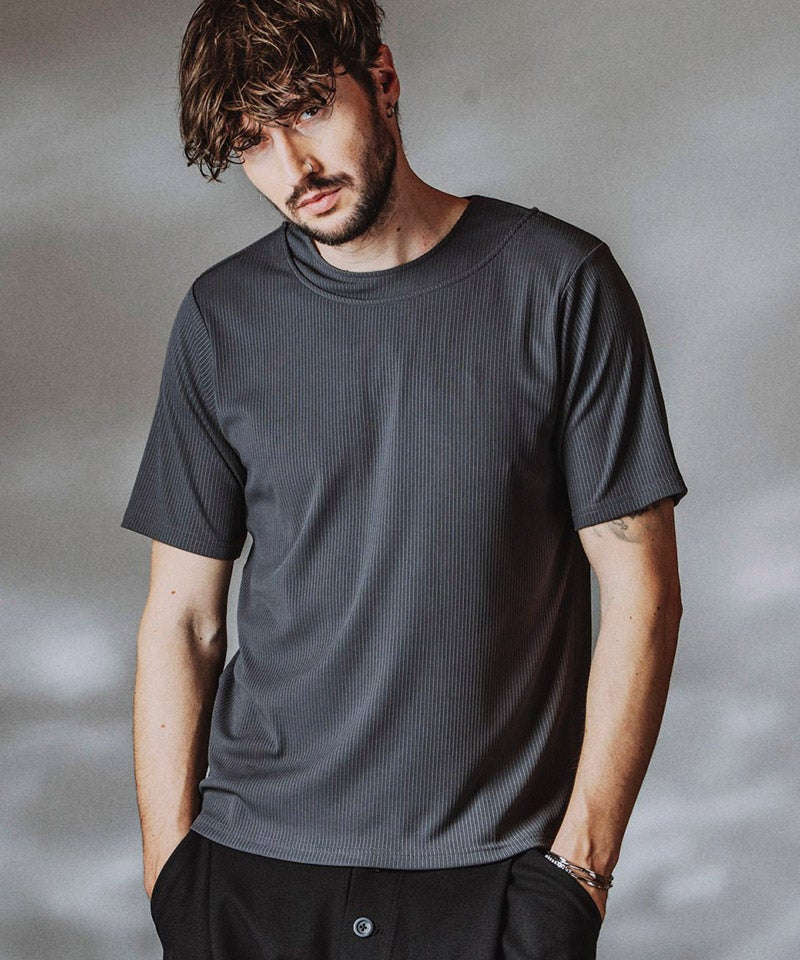 NO ID.(ノーアイディー)】ﾚｲﾔｰﾄﾞﾈｯｸPO Tシャツ(858006-466T) | CAMBIO 