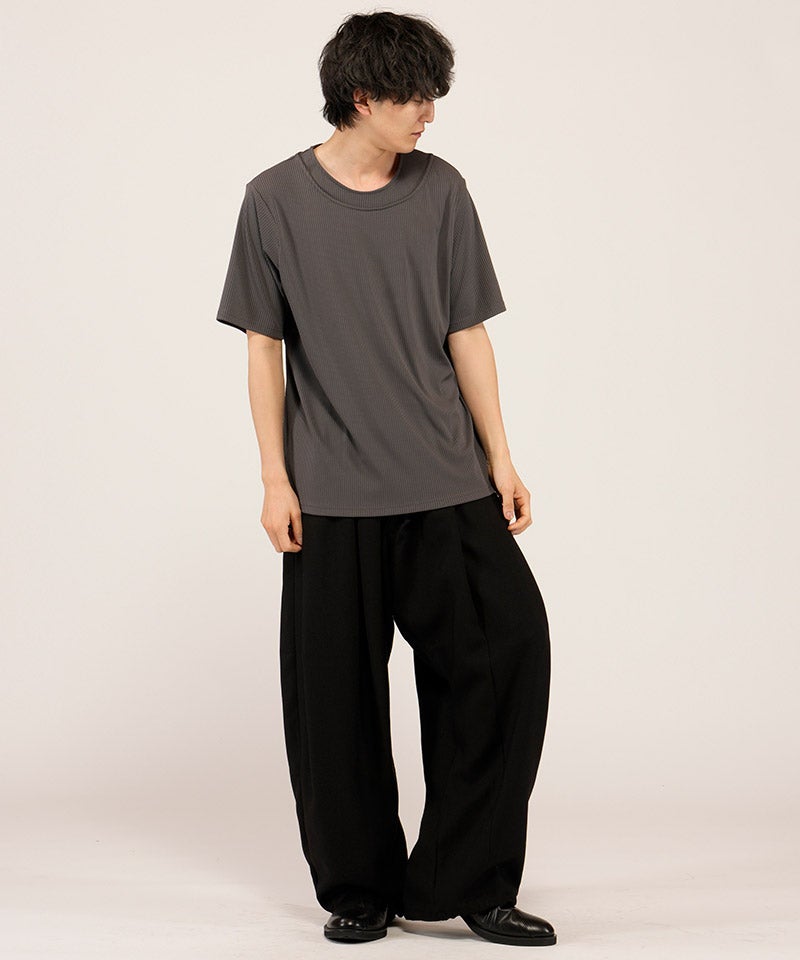 NO ID.(ノーアイディー)】ﾚｲﾔｰﾄﾞﾈｯｸPO Tシャツ(858006-466T) | CAMBIO