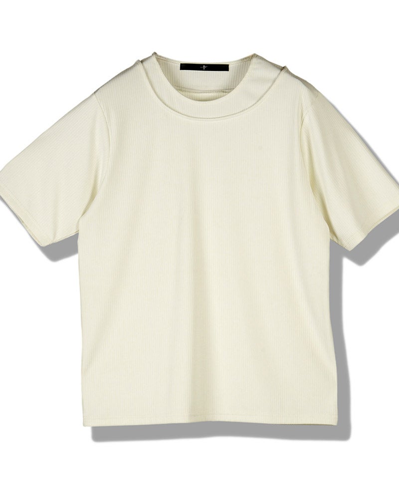 20%OFF【NO ID.(ノーアイディー)】ﾚｲﾔｰﾄﾞﾈｯｸPO Tシャツ(858006-466T