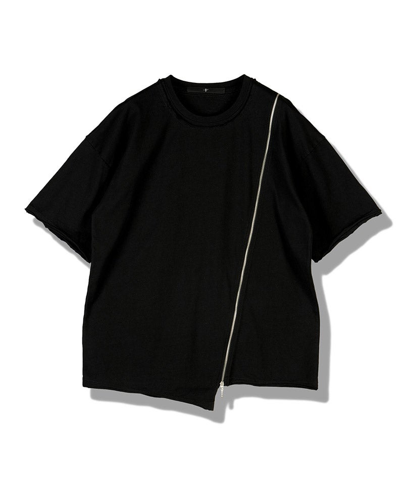 NO ID.(ノーアイディー)】ﾚｲﾔｰﾄﾞZIP BIG-T Tシャツ(858006-453T
