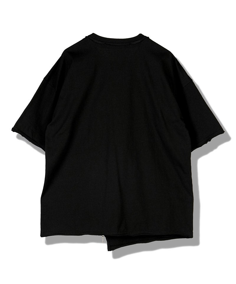 NO ID.(ノーアイディー)】ﾚｲﾔｰﾄﾞZIP BIG-T Tシャツ(858006-453T