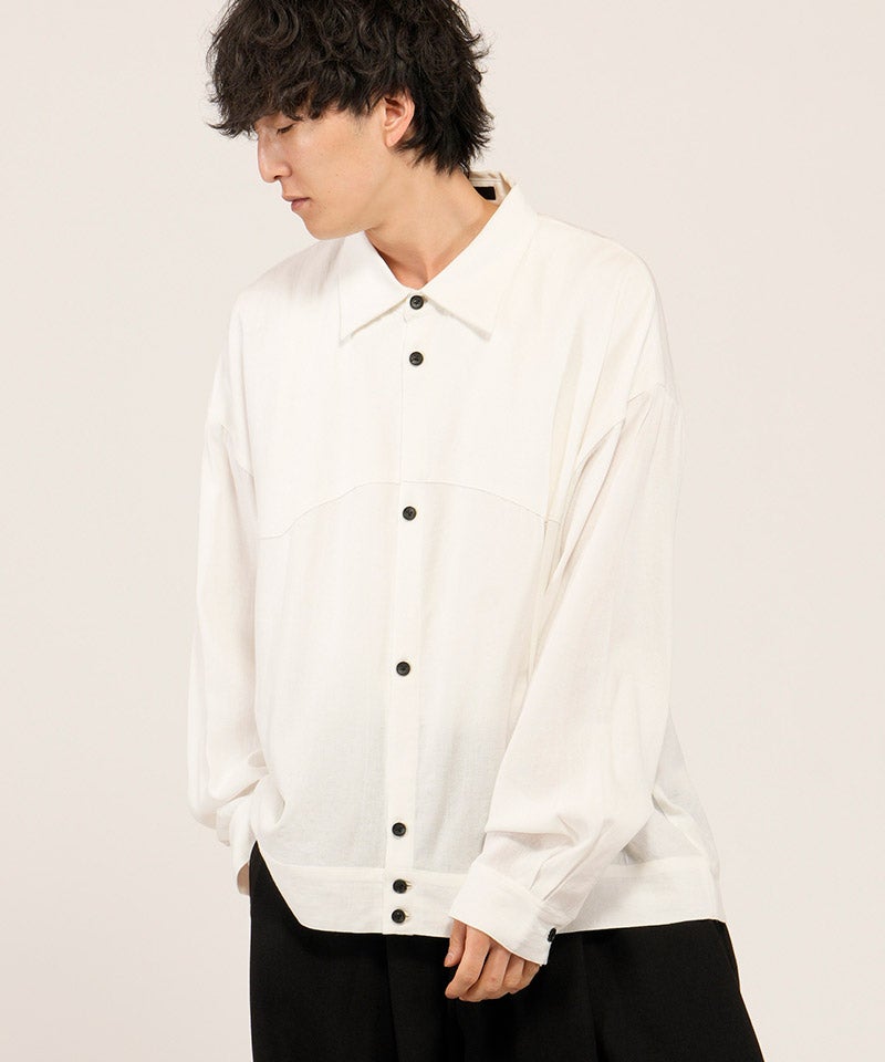 20%OFF【NO ID.(ノーアイディー)】ﾄﾞﾗｲｸﾛｽｵｰﾊﾞｰSH シャツ(858006-449S