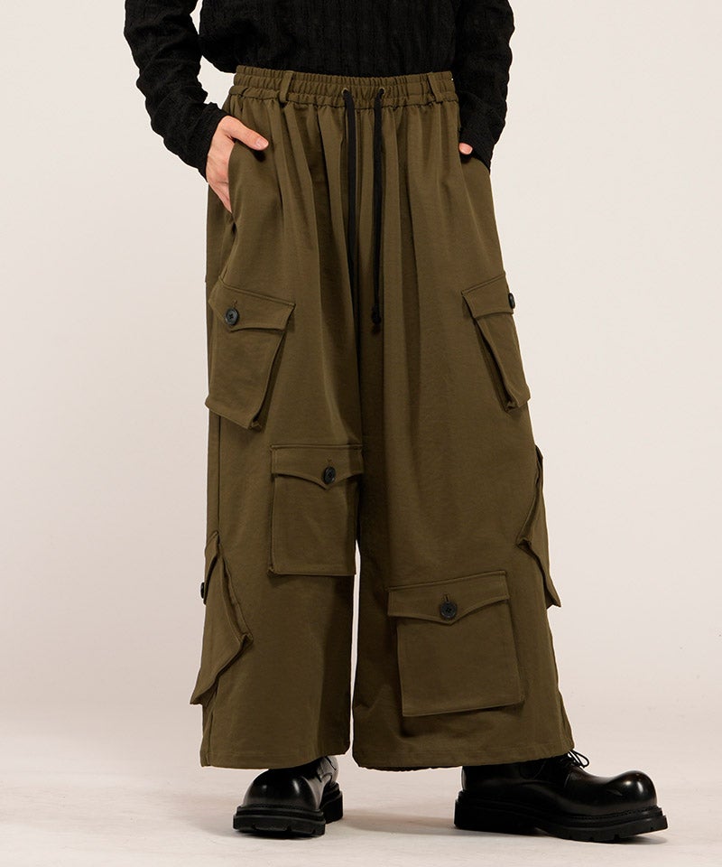 30%OFF【NO ID.(ノーアイディー)】ｱｼﾝﾒﾄﾘ-ﾜｲﾄﾞｶｰｺﾞPT パンツ(458006