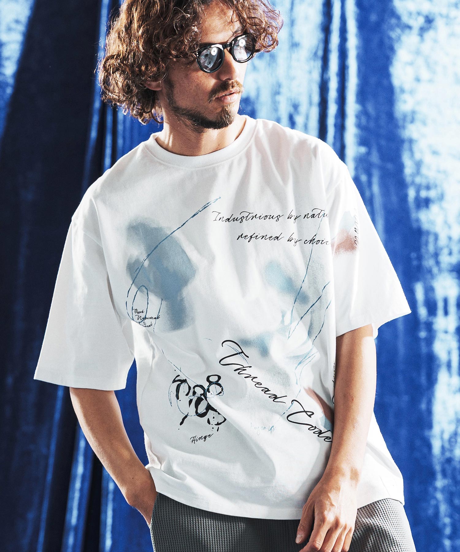 ANGENEHM(アンゲネーム)】Artful Retro Graphic T-shirt Tシャツ(AG06