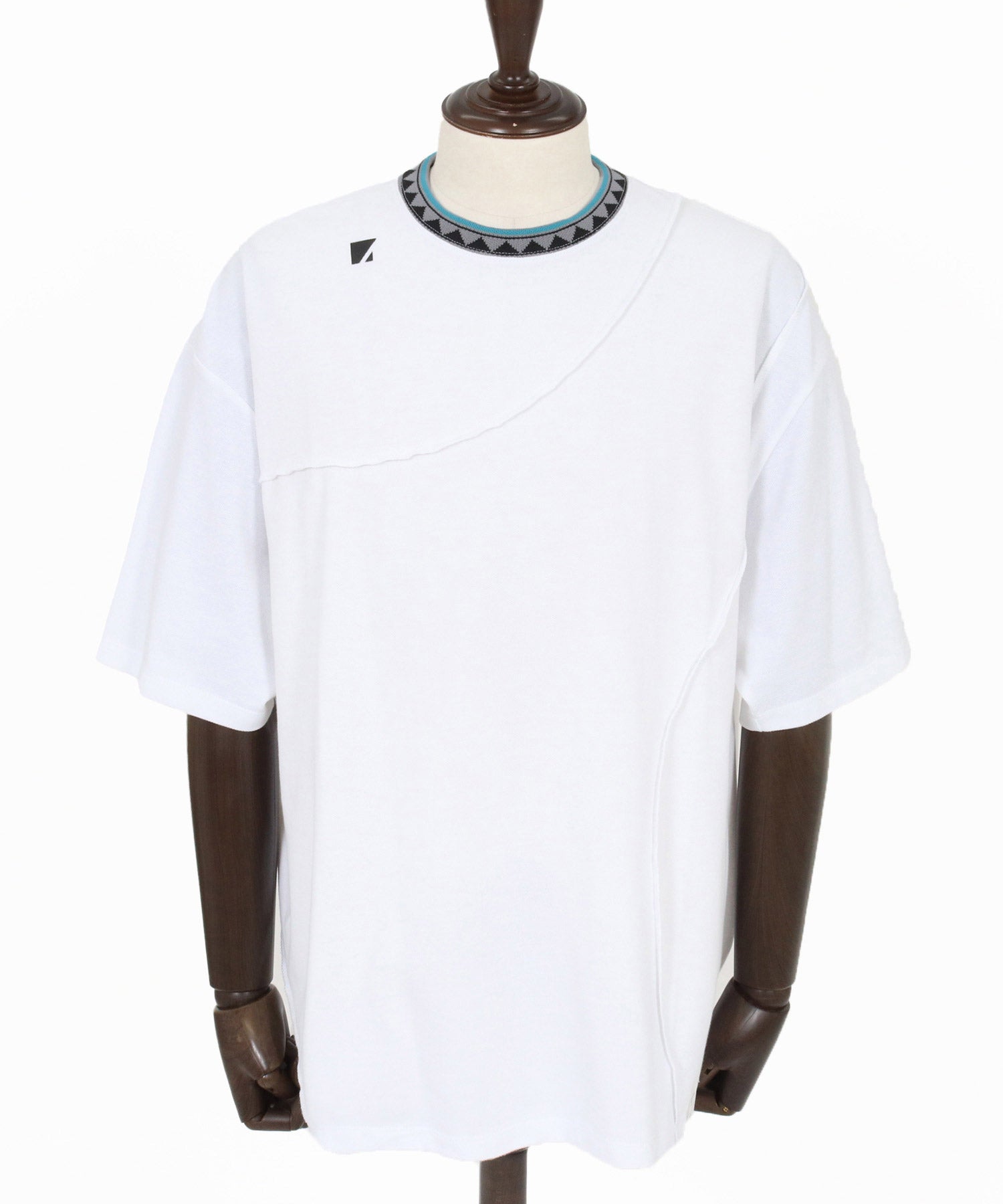 30%OFF【ANGENEHM(アンゲネーム)】Tucked Design & Pique Jacquard Rib
