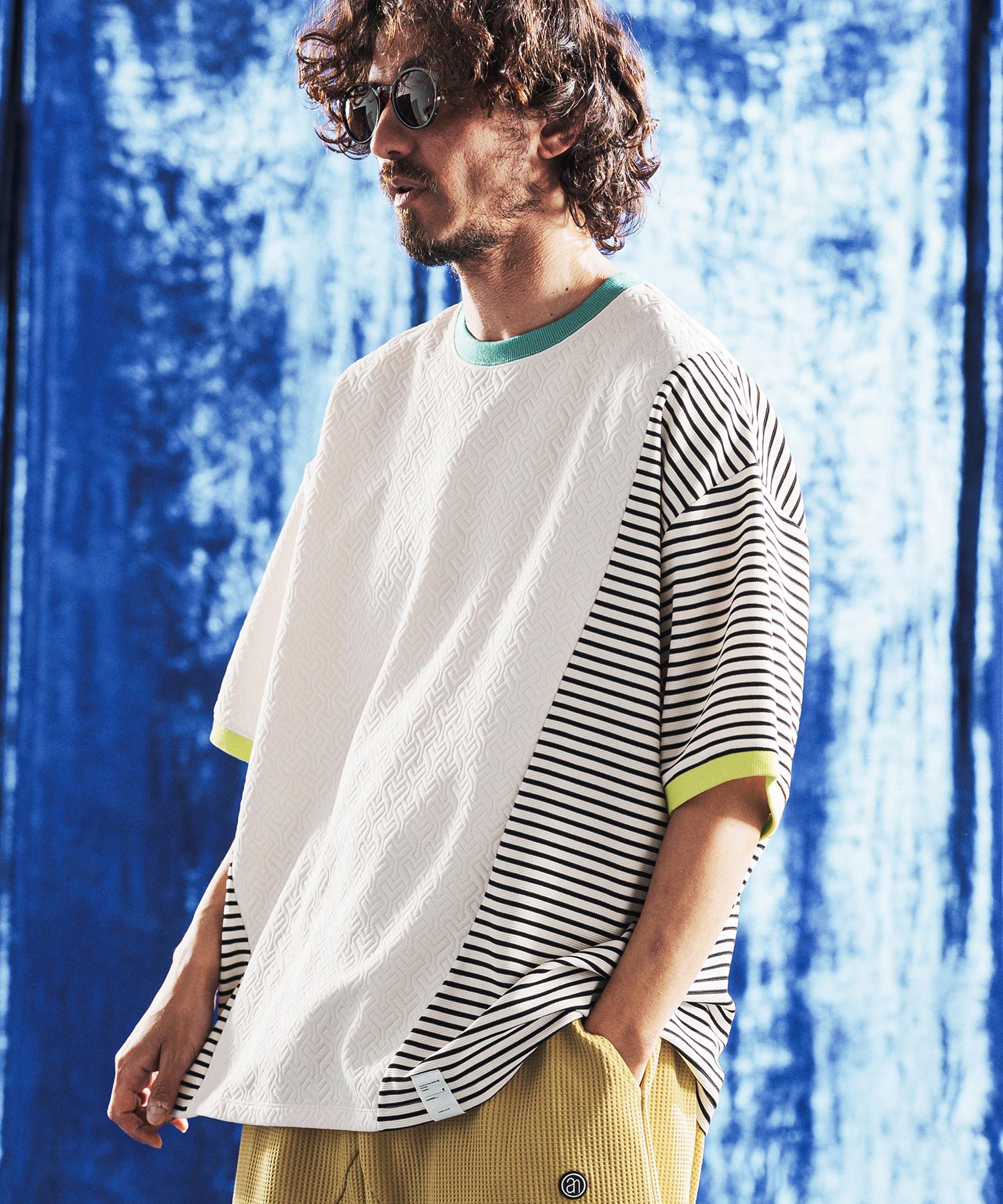 オーヴァーキル/アンダー・ザ・インフルエンスCD HARD20Tシャツ付 ANGENEHM(アンゲネーム)】Border × Jacquard Switch & Trim Rib Design