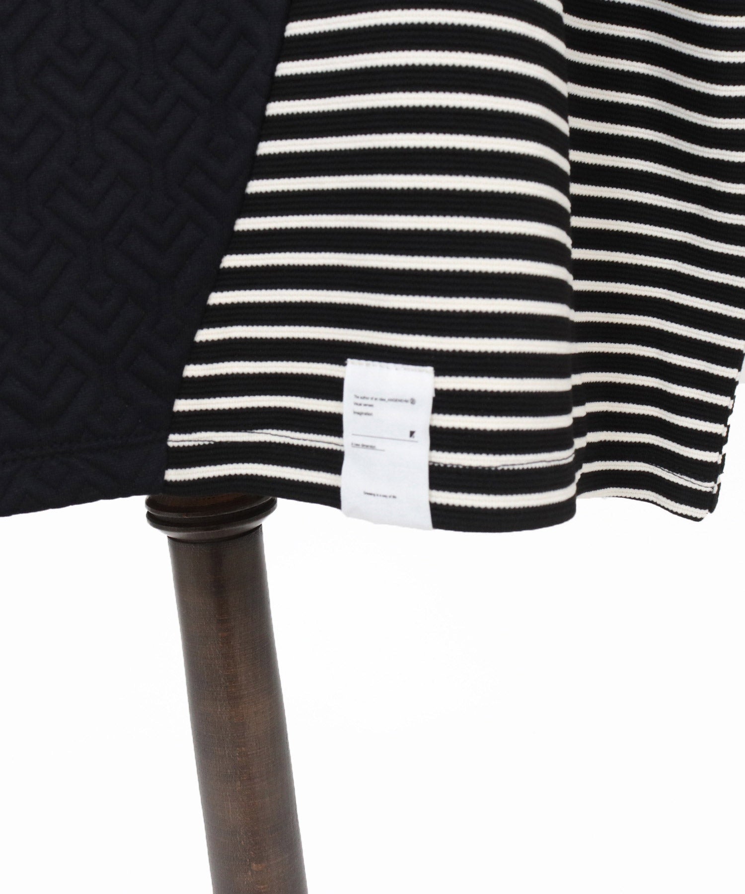 ANGENEHM(アンゲネーム)】Border × Jacquard Switch & Trim Rib Design