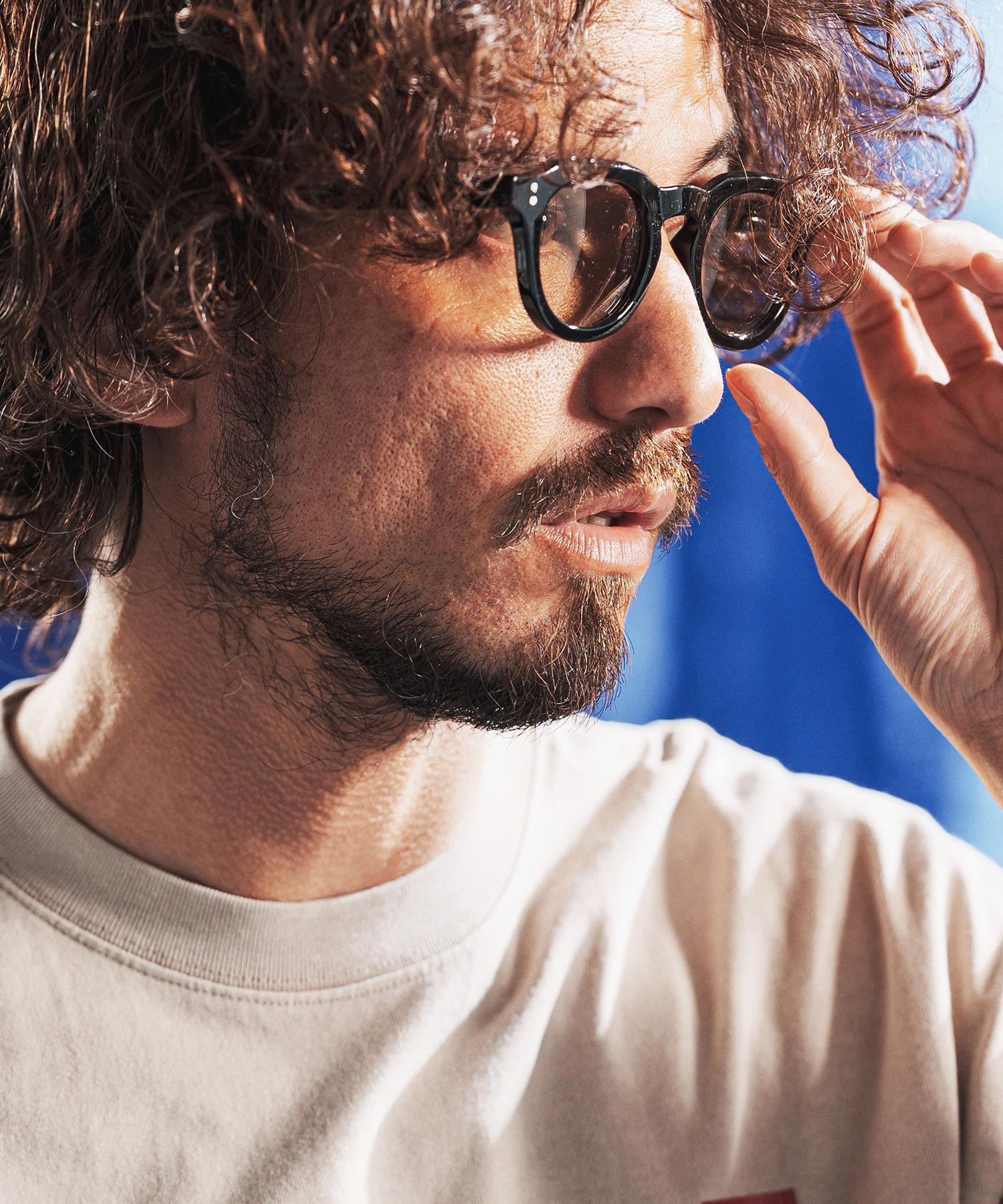 30%OFF【ANGENEHM(アンゲネーム)】Clear Tone Crown Panto Sunglasses