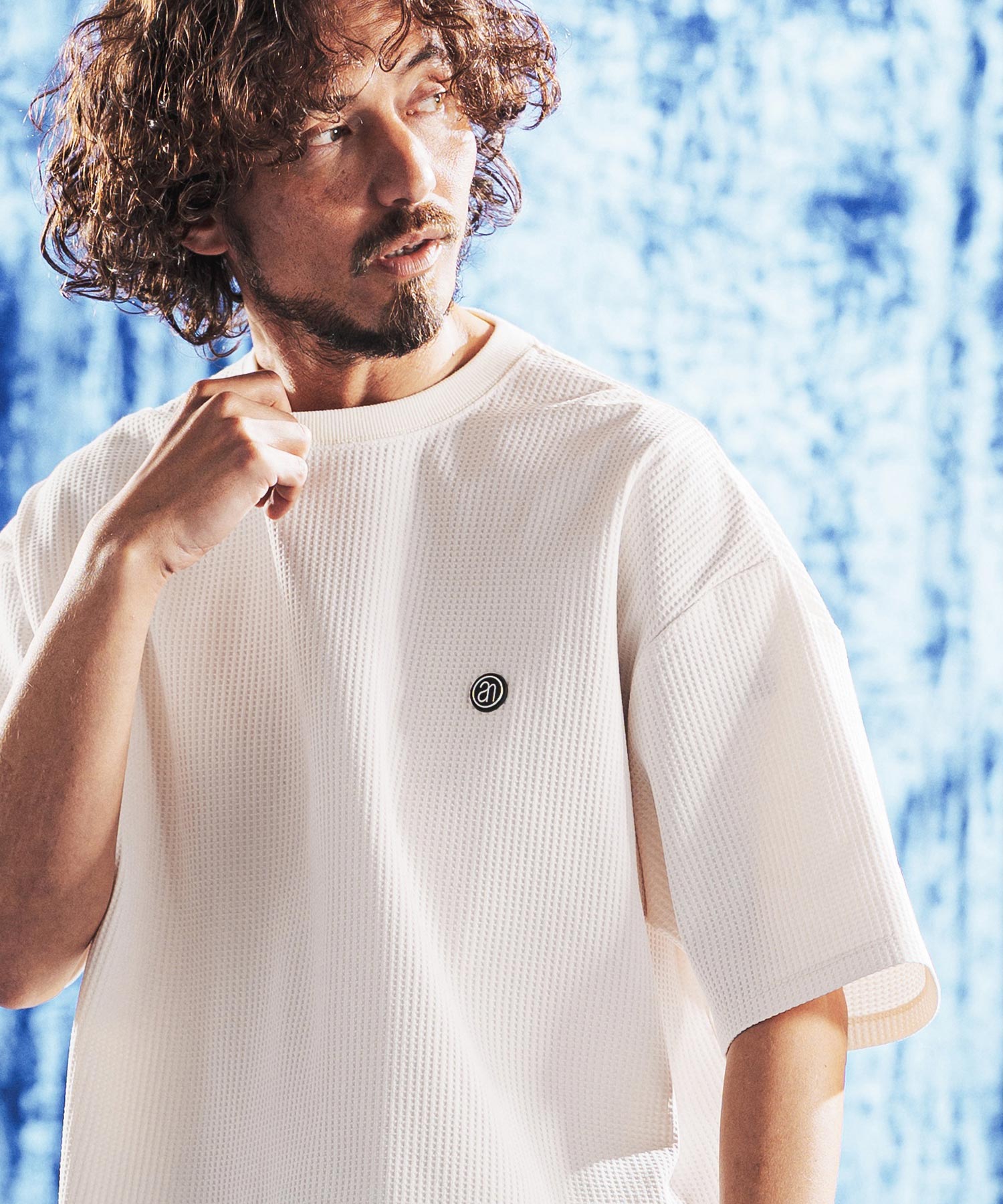 ANGENEHM(アンゲネーム)】Tricot Waffle Jersey T-shirt ワッフルT