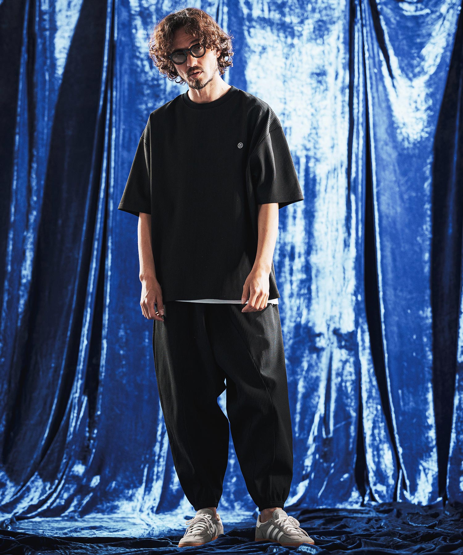 ANGENEHM(アンゲネーム)】Tricot Waffle Jersey T-shirt ワッフルT