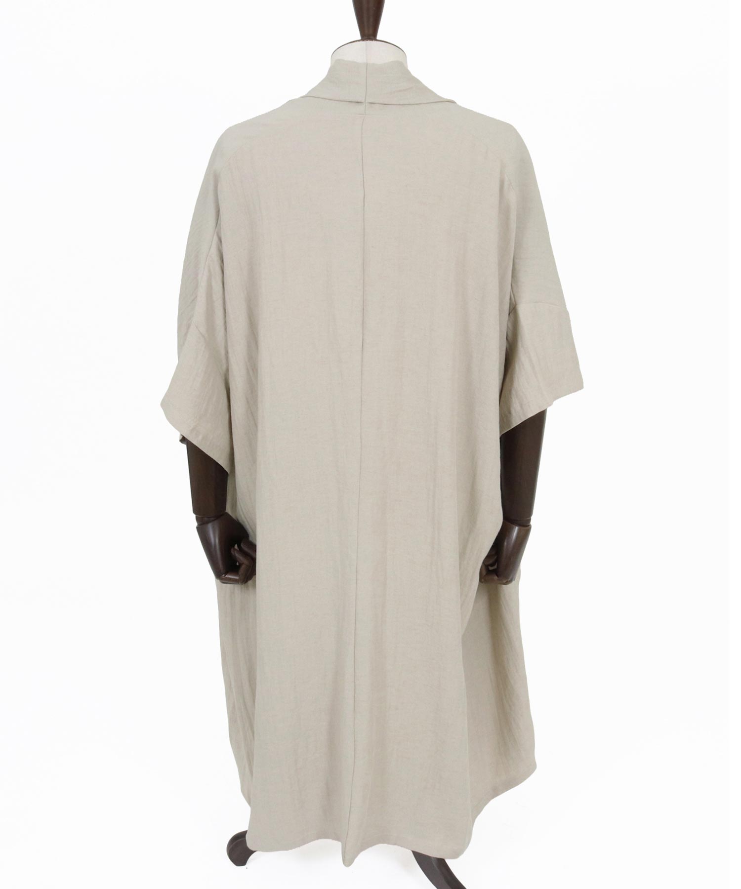 kobono様 CAMBIO(カンビオ)】Nylon Rayon Linen KIMONO Like Gown ガウン