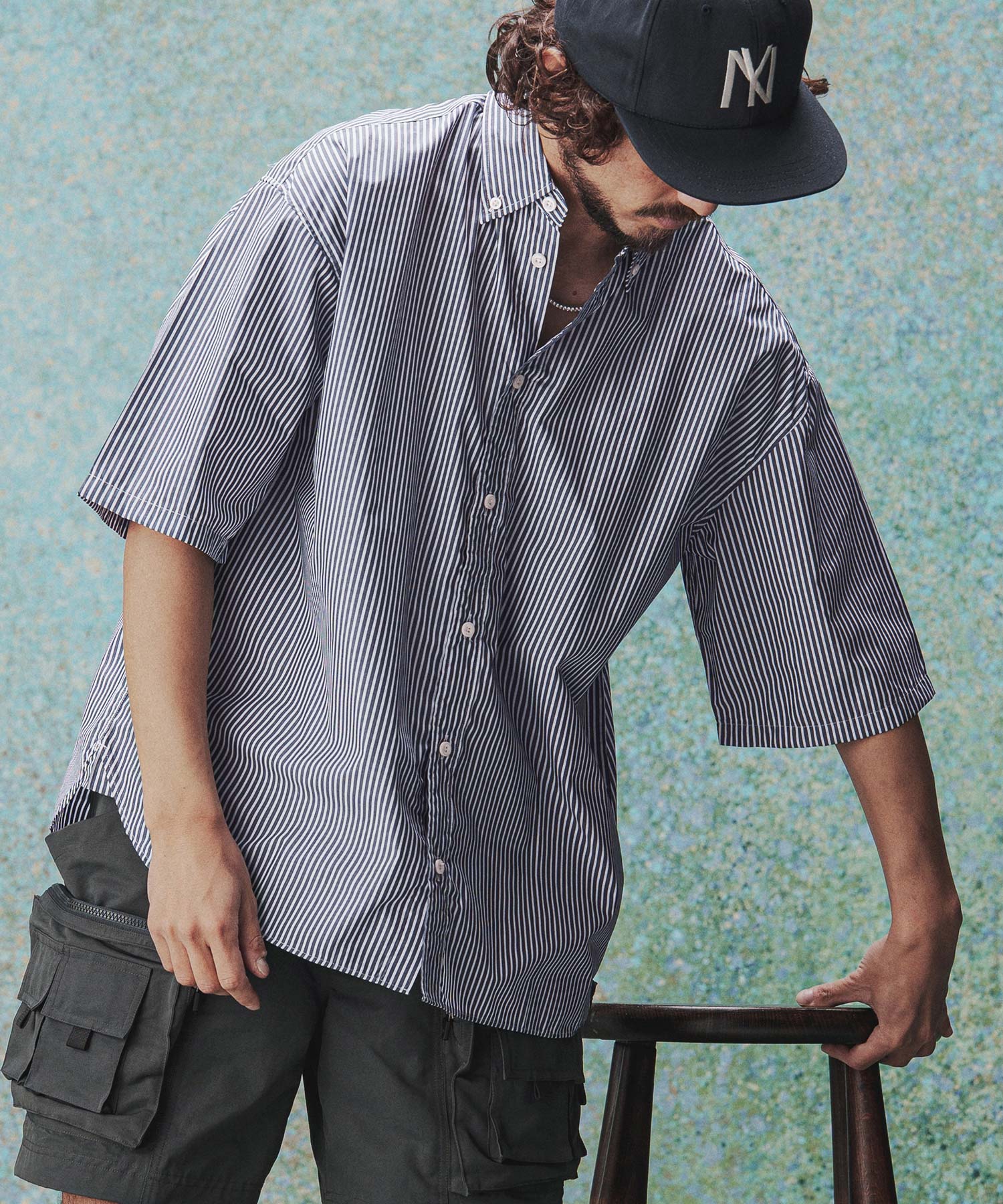 THEOREM(セオレム)】High Tech Stripe HS Shirt ストライプハーフ