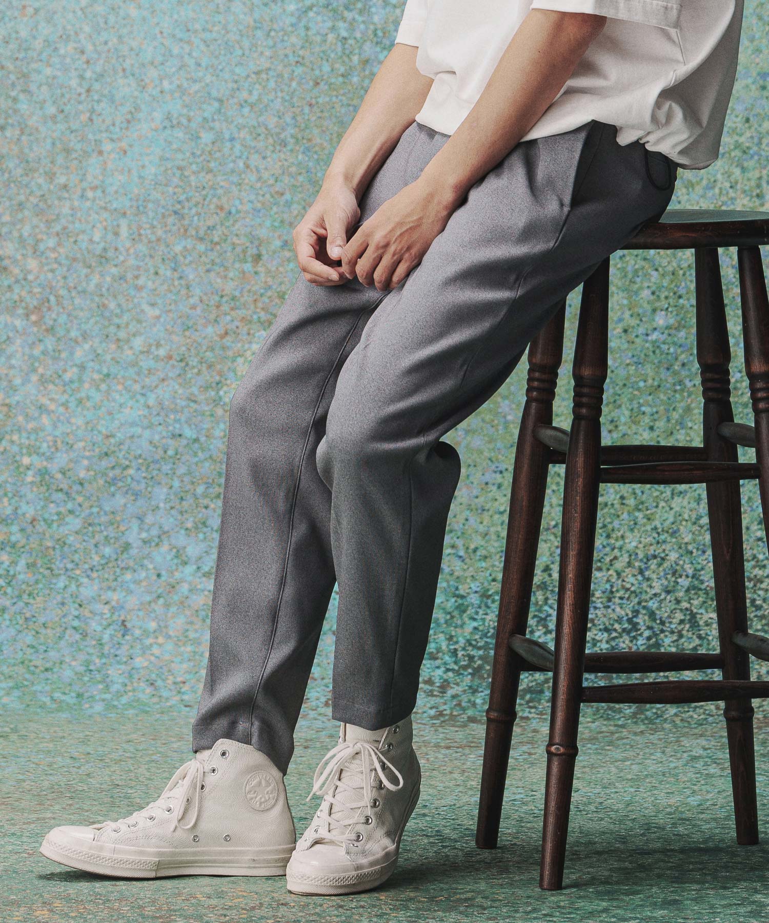 THEOREM(セオレム)】Turn ups Sta-Pre Tapered Pants ダブルテーパード