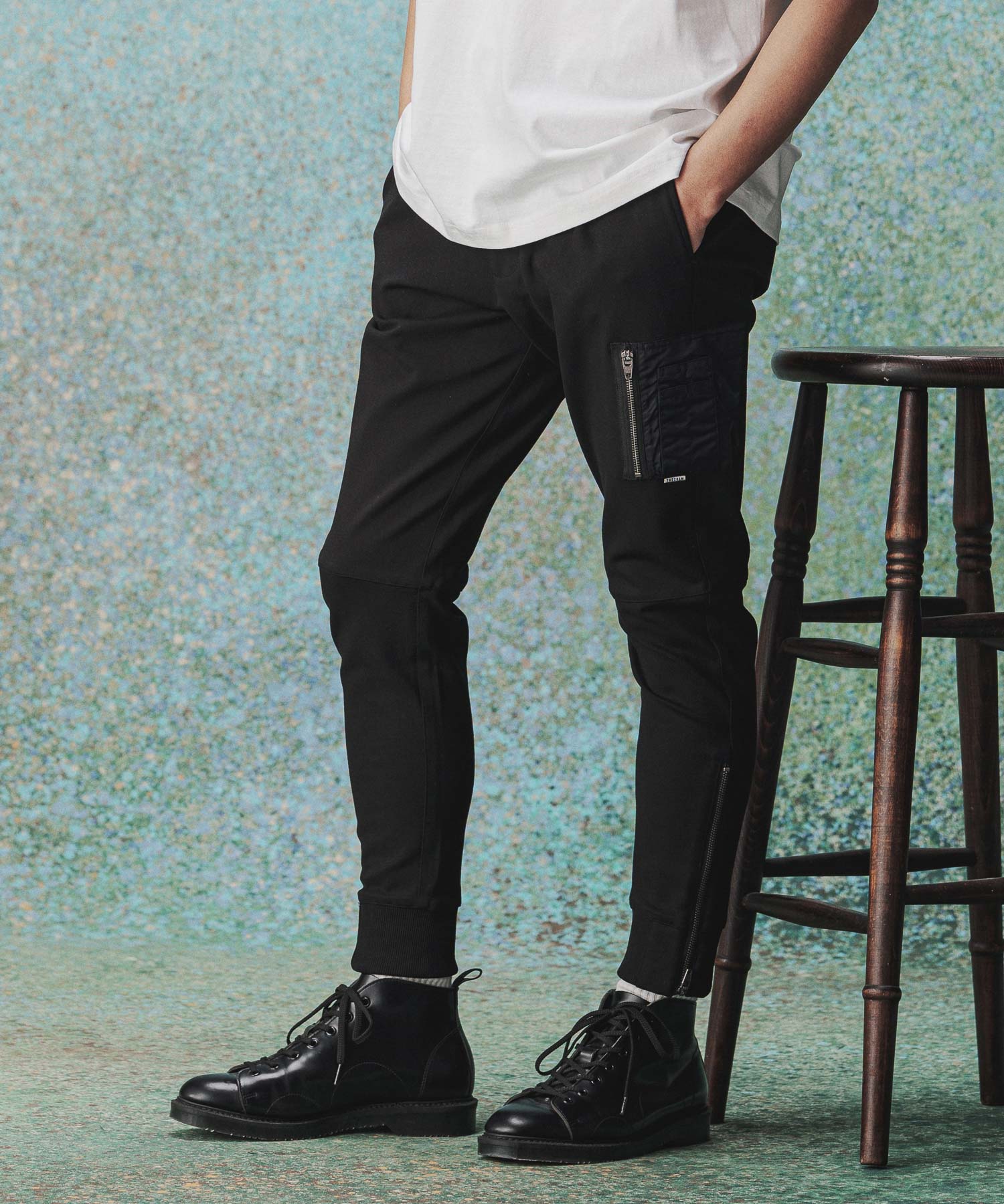 Theorem セオレム　15P THEOREM(セオレム)】Hyper Stretch MA-1 Eazy Pants ボンバーパンツ
