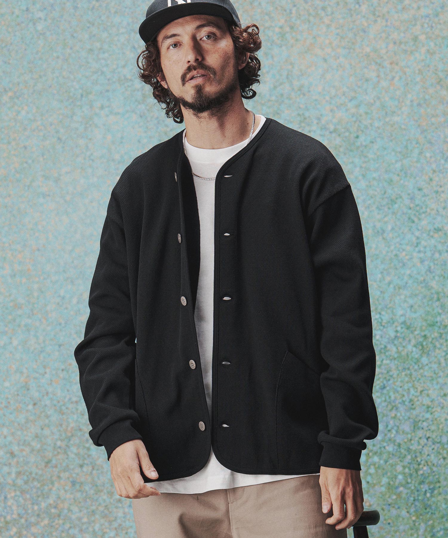 THEOREM(セオレム)】Honeycomb Army Cardigan ハニカムカーディガン